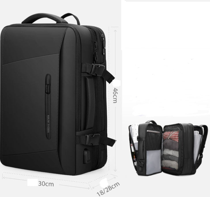 Sac à dos Business extensible 55L avec Pancho imperméable & Port USB - ARCILASTORE