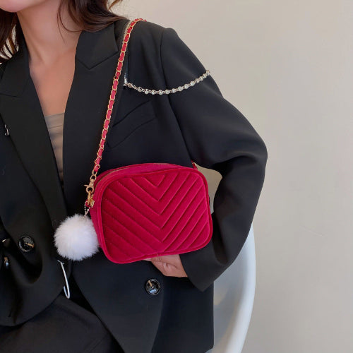 PETIT SAC A MAIN EN VELOURS - Fashion Woman