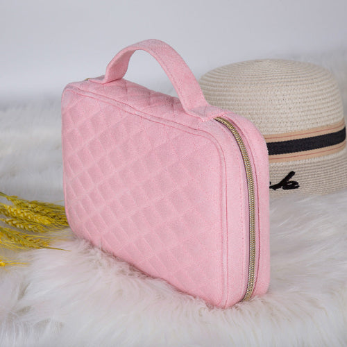 Pochette Bijoux Velours - Organisateur Élégant Voyage & Rangement