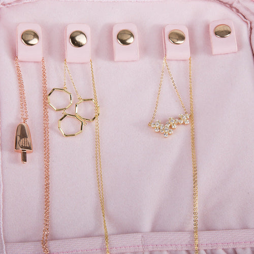 Pochette Bijoux Velours - Organisateur Élégant Voyage & Rangement